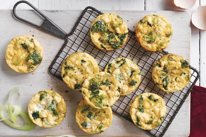 Mini leek frittatas