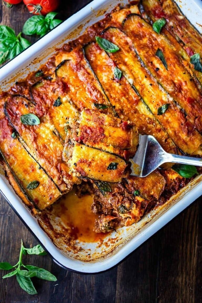 Low-Carb Zucchini Lasagna.